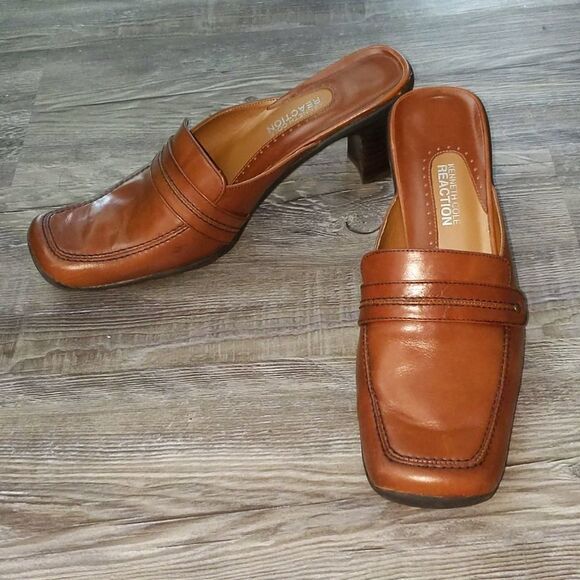 Kenneth Cole Reaction brown clogs Sz 10 - Picture 1 of 6